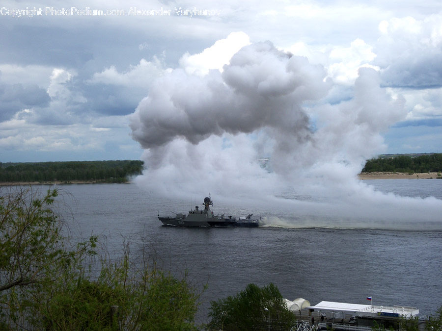 Navy, Battleship, Cruiser, Destroyer, Ship, Vessel, Cloud