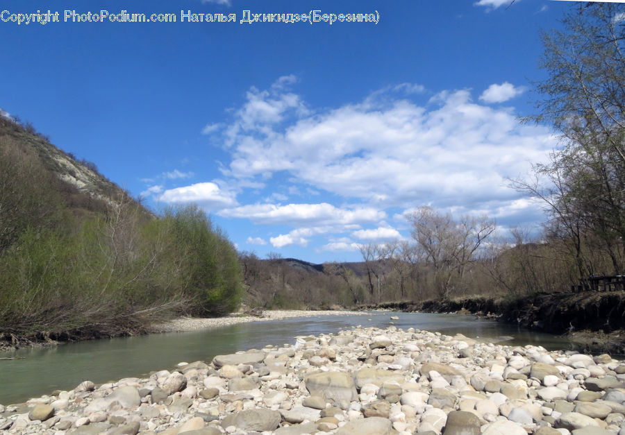 Creek, Outdoors, River, Water, Plateau, Landscape, Nature