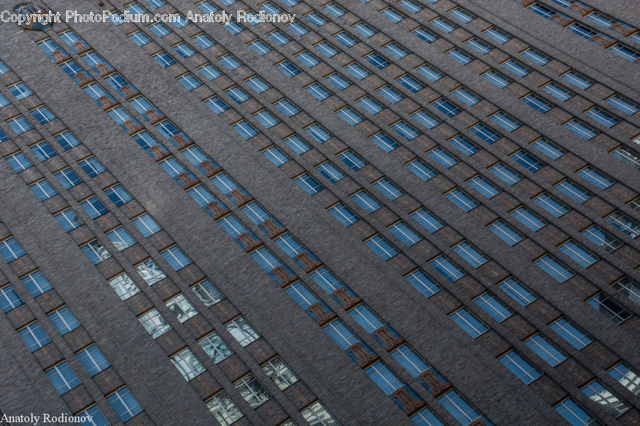 Building, Office Building, City, High Rise, Brick, Housing, Architecture
