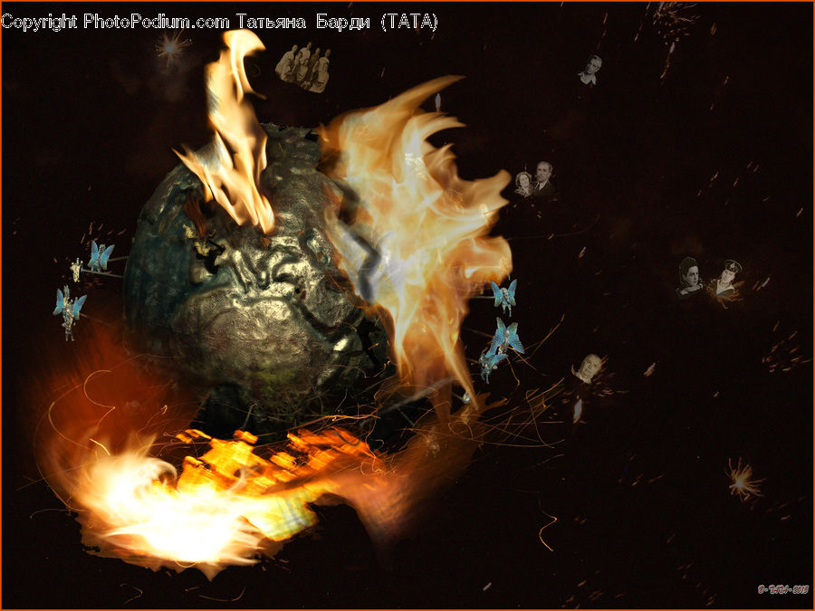 Fire, Fireplace, Hearth, Flame, Alien, Bonfire, Campfire
