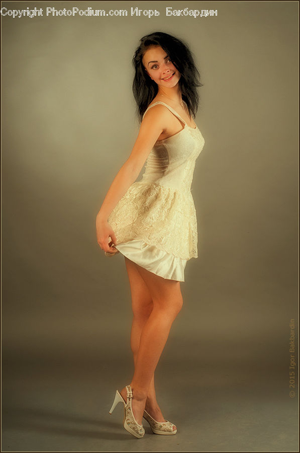 People, Person, Human, Clothing, Dress, Heel, Robe