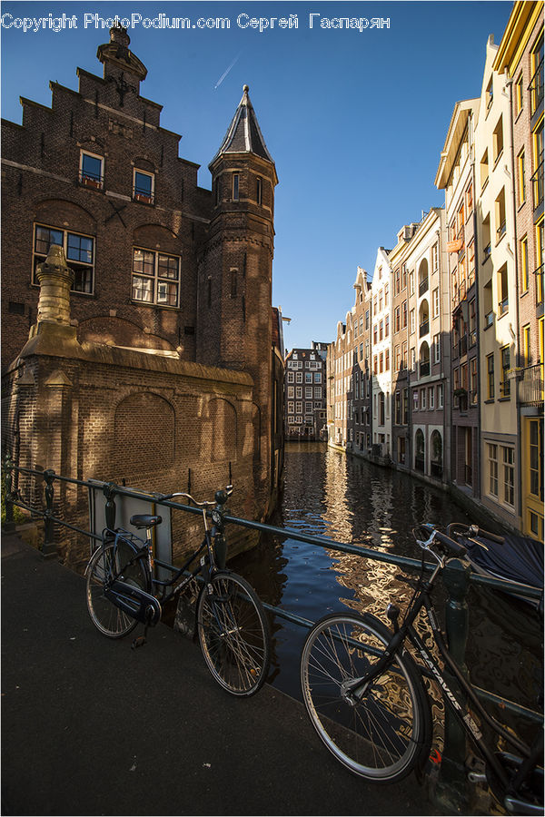 Bicycle, Bike, Vehicle, Architecture, Downtown, Plaza, Town Square