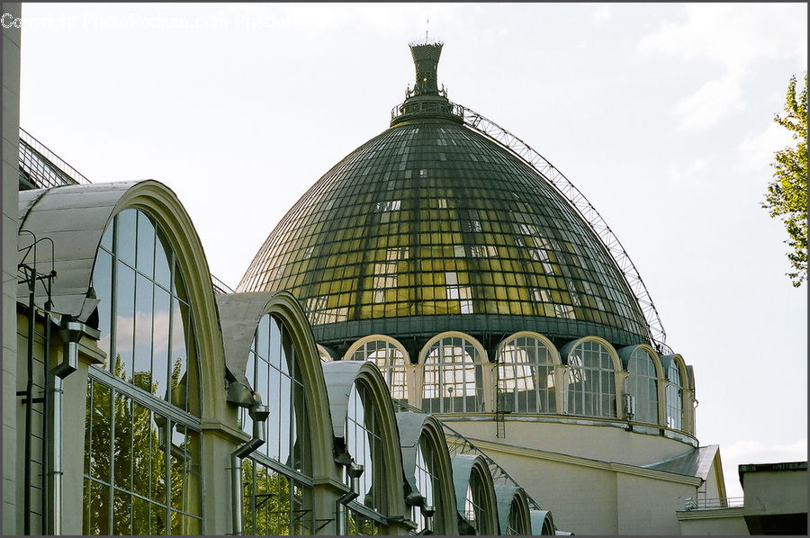 Architecture, Dome, Arch, Building, Office Building, Freeway, Road