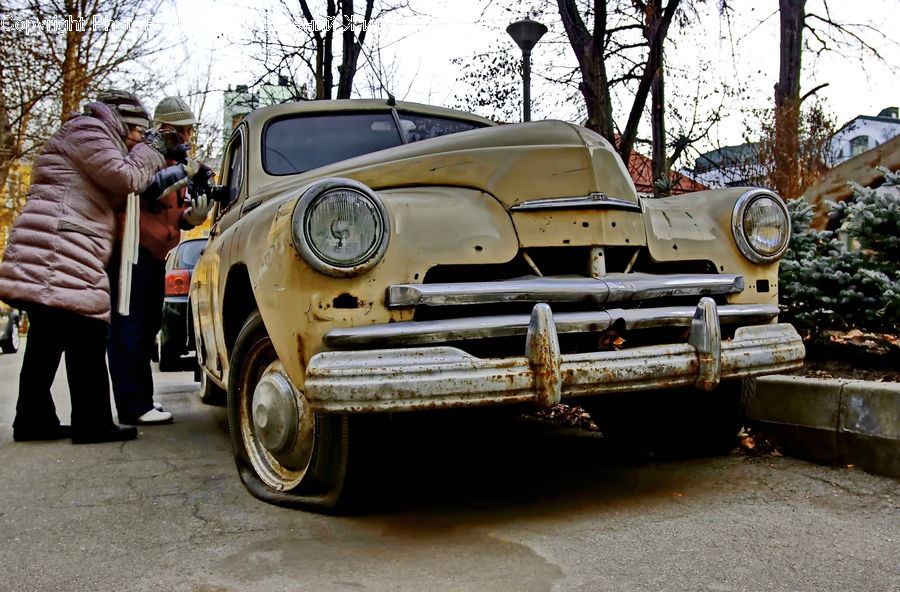 People, Person, Human, Rust, Automobile, Car, Sedan