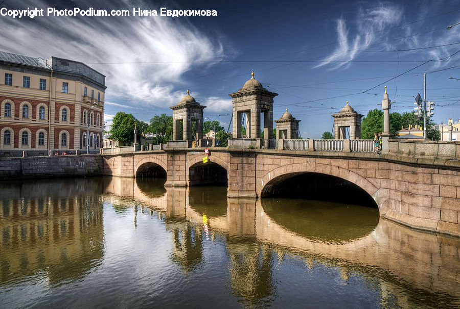 Canal, Outdoors, River, Water, Architecture, Downtown, Plaza