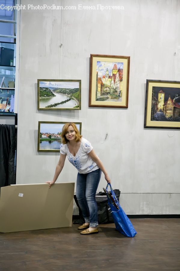 Human, People, Person, Art, Painting, Cleaning, Mirror