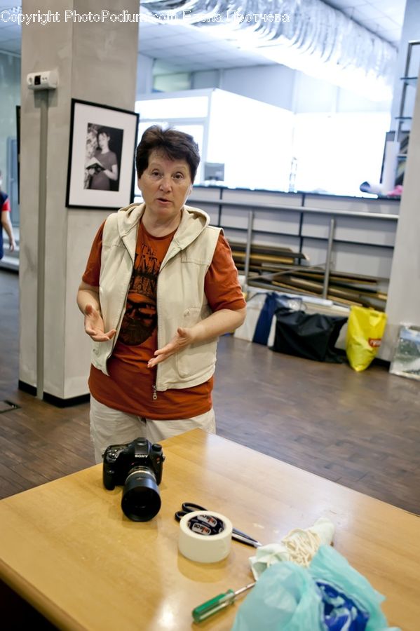 Luggage, Suitcase, People, Person, Human, Camera, Electronics