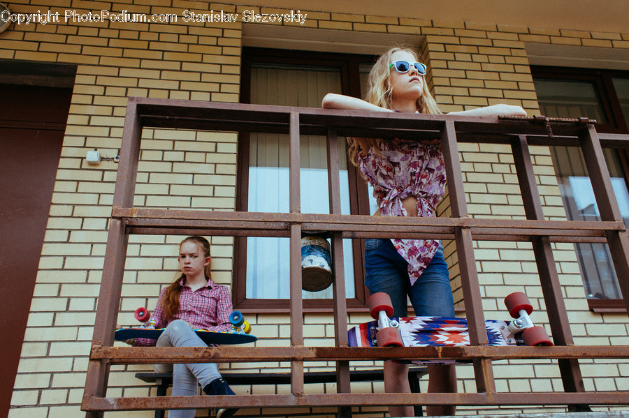 People, Person, Human, Glasses, Goggles, Sunglasses, Bench