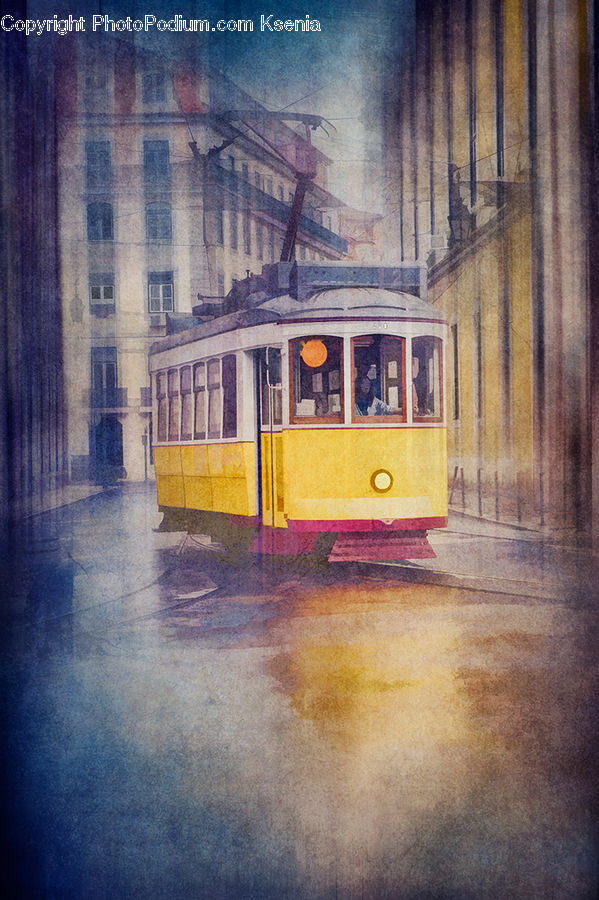 Cable Car, Streetcar, Trolley, Vehicle, Tram, Rail, Bus