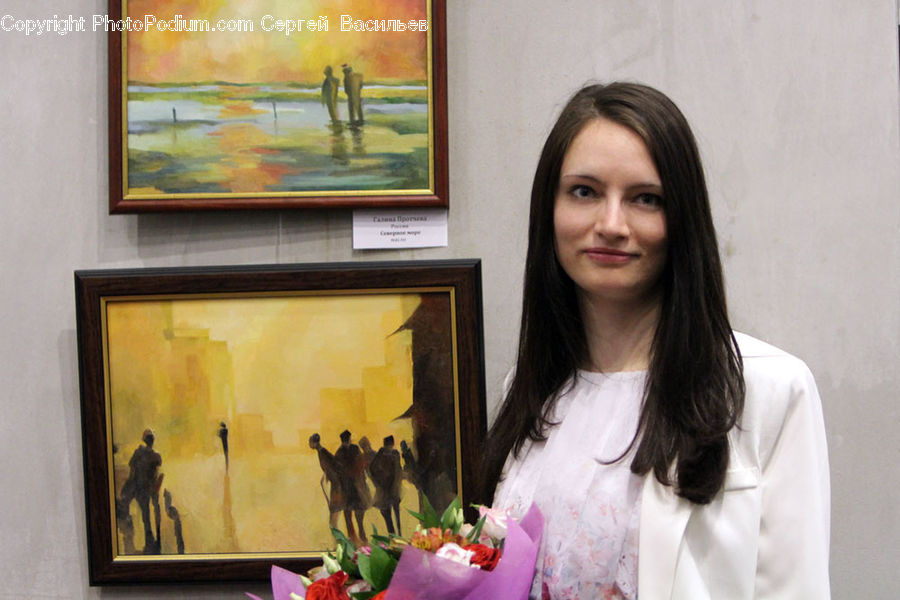 People, Person, Human, Art, Painting, Flower Arrangement, Ikebana
