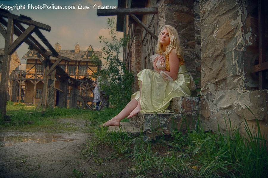 People, Person, Human, Blonde, Female, Woman, Building