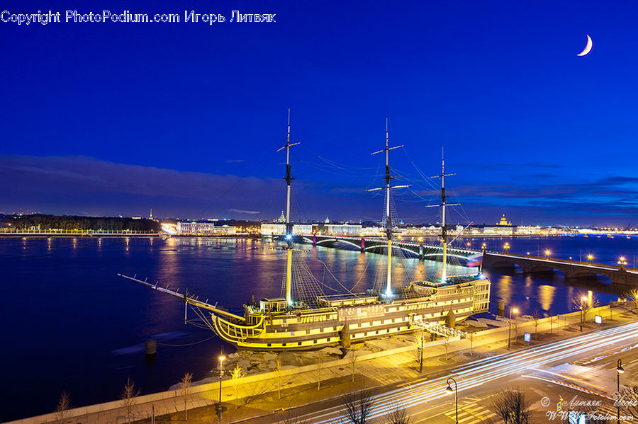Boat, Yacht, Bridge, Waterfront, Dock, Landing, Pier