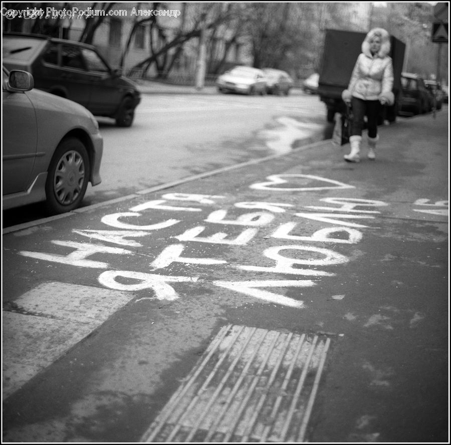 Human, People, Person, Automobile, Car, Vehicle, Asphalt