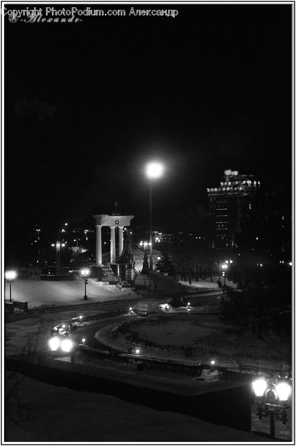 Intersection, Road, City, Downtown, Urban, Asphalt, Tarmac