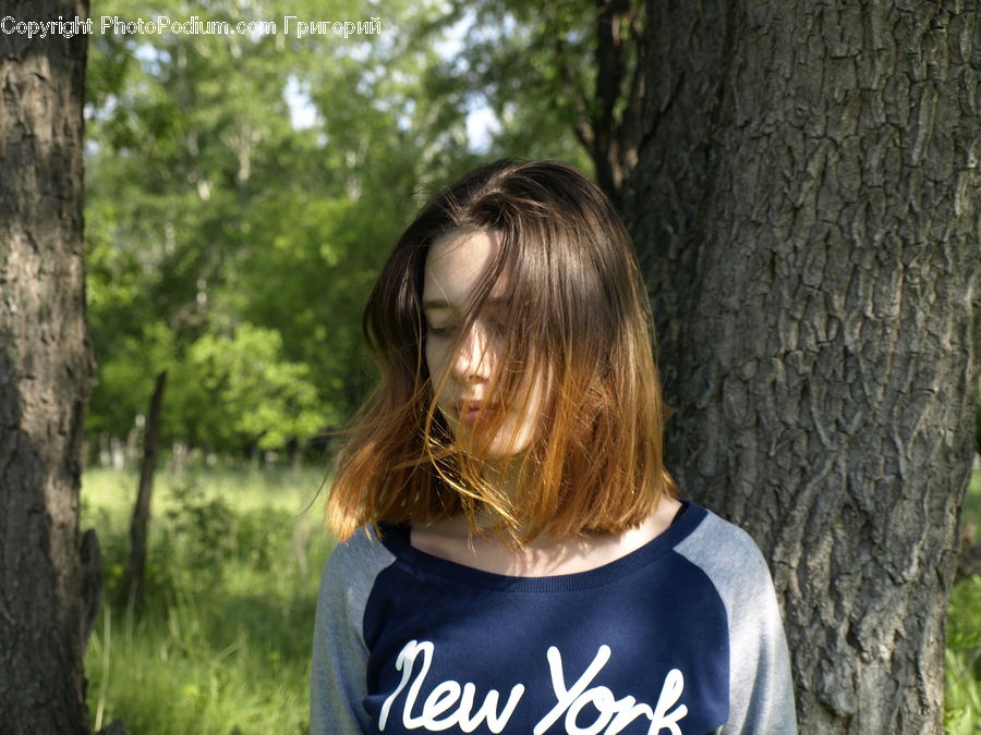 People, Person, Human, Forest, Vegetation, Female, Girl