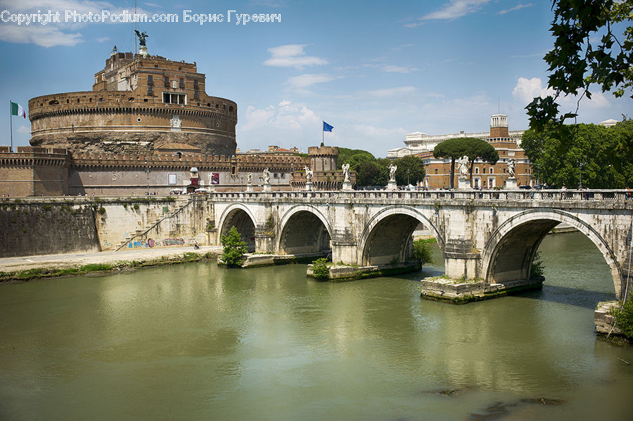 Castle, Fort, Architecture, Mansion, Palace, Building, Bridge