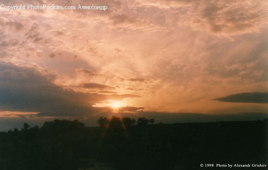 Azure Sky, Cloud, Outdoors, Sky, Dawn, Sun, Sunlight