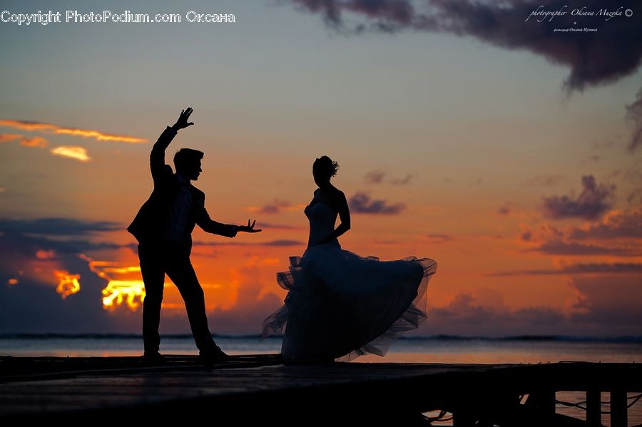 People, Person, Human, Silhouette, Dusk, Outdoors, Sky