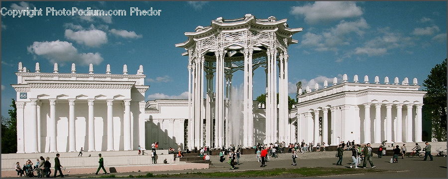 Column, Pillar, Architecture, Downtown, Plaza, Town Square, Building