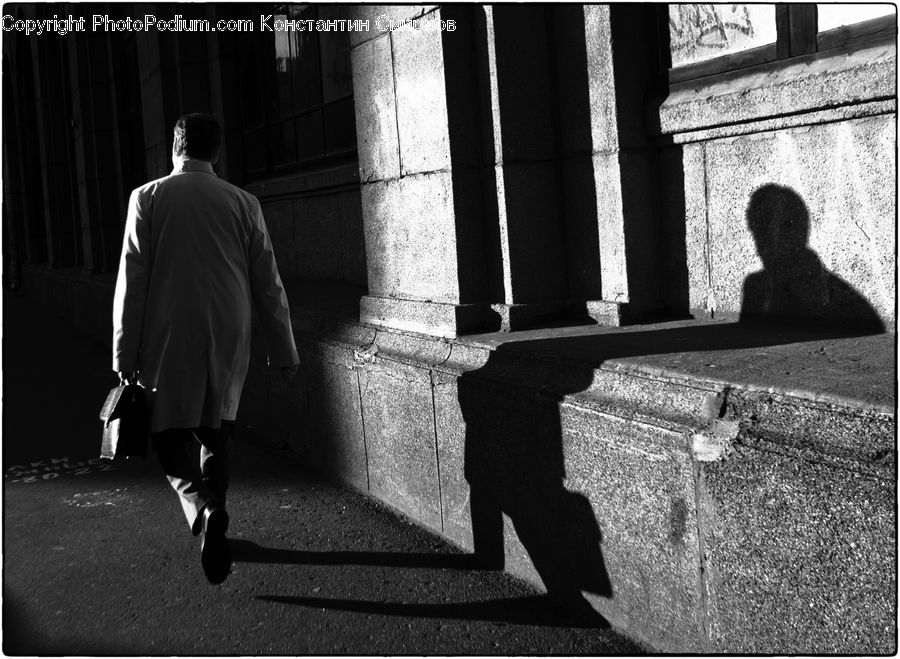 People, Person, Human, Asphalt, Tarmac, Silhouette, Back