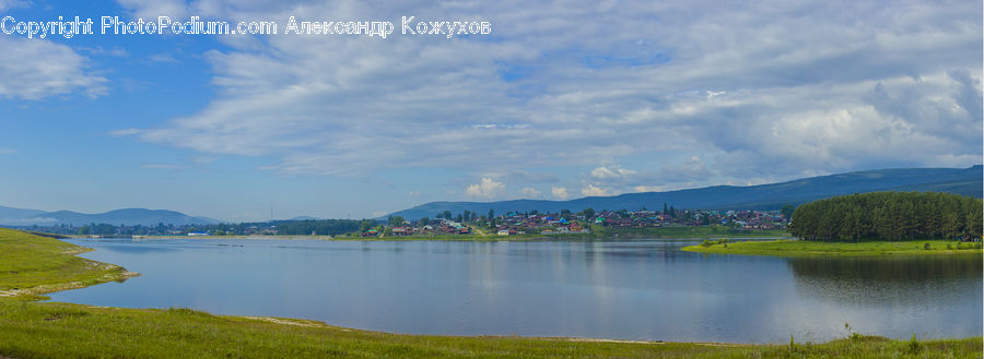 Lake, Outdoors, Water, Cloud, Cumulus, Sky, Pond