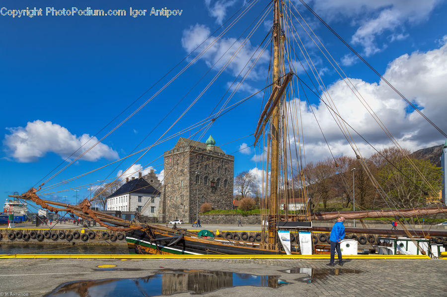 Construction, Playground, Dock, Port, Waterfront, Canal, Outdoors