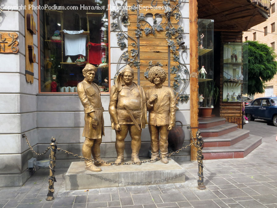 People, Person, Human, Art, Sculpture, Statue, Parking