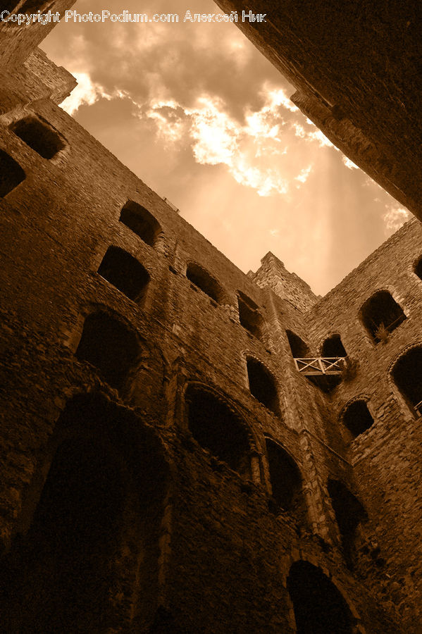 Castle, Fort, Architecture, Bell Tower, Clock Tower, Tower, Silhouette