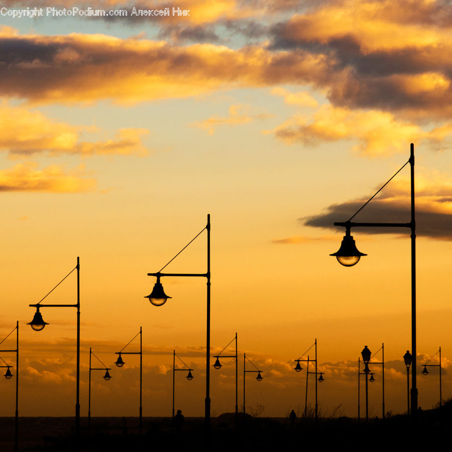 Engine, Machine, Motor, Turbine, Wind Turbine, Silhouette, Dawn