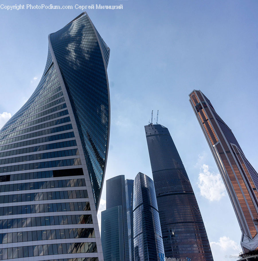 Architecture, City, Downtown, High Rise, Skyscraper, Building, Housing