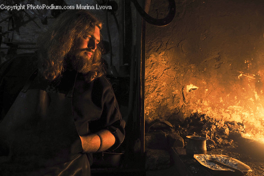 People, Person, Human, Fire, Portrait, Selfie