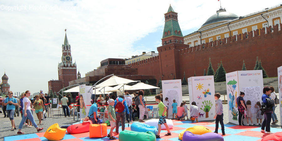 Inflatable, Architecture, Downtown, Plaza, Town Square, Bazaar, Market