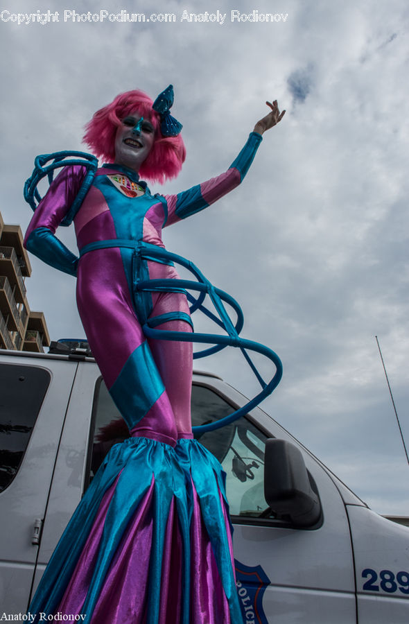 People, Person, Human, Clown, Performer, Inflatable, Costume