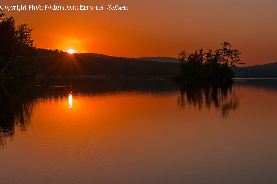 Dawn, Dusk, Sky, Sunrise, Sunset, Red Sky, Outdoors