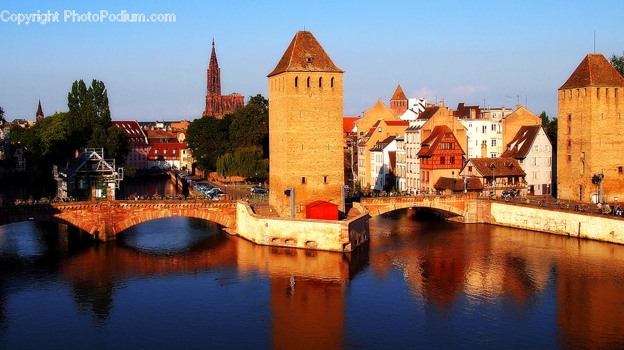 Architecture, Castle, Fort, Canal, Outdoors, River, Water