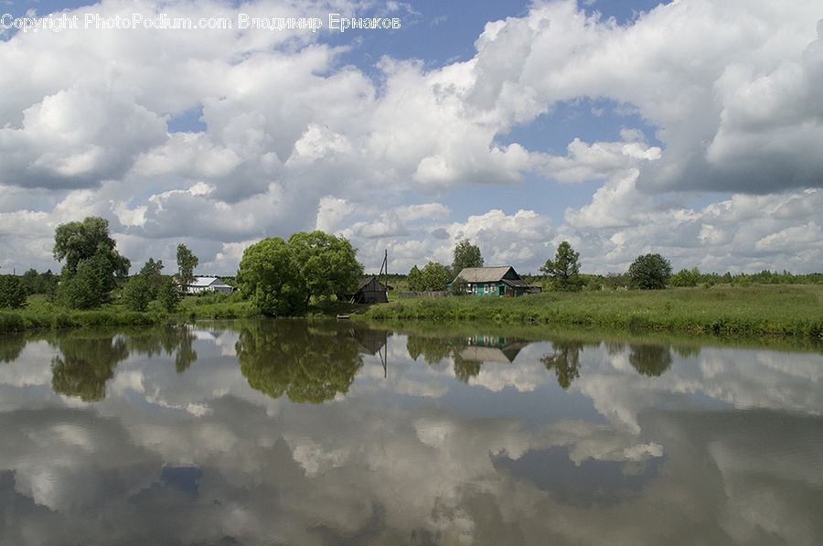 Cloud, Cumulus, Sky, Outdoors, Pond, Water, Azure Sky