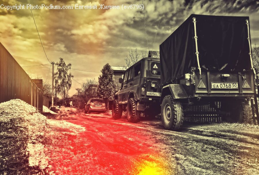 Dirt Road, Gravel, Road, Engine, Machine, Motor, Plant