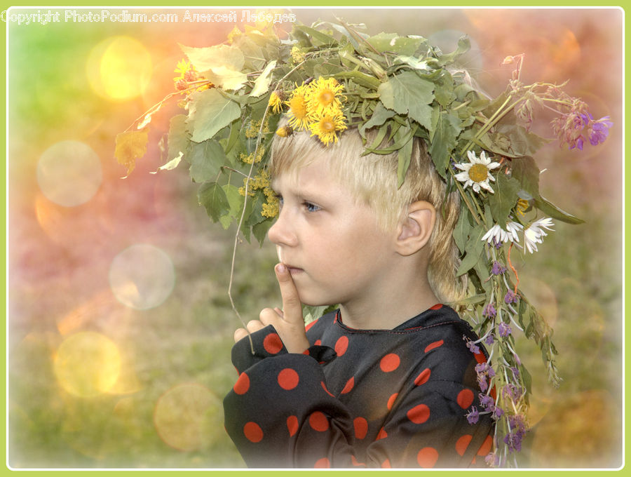 People, Person, Human, Female, Girl, Woman, Flower