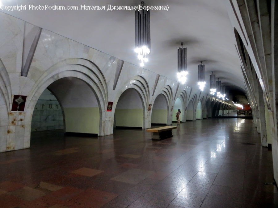 Subway, Train, Train Station, Vehicle, Floor, Flooring, Crypt
