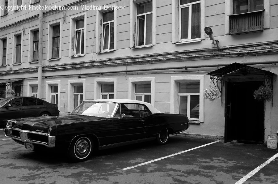 Automobile, Car, Sedan, Vehicle, Coupe, Sports Car, Alley