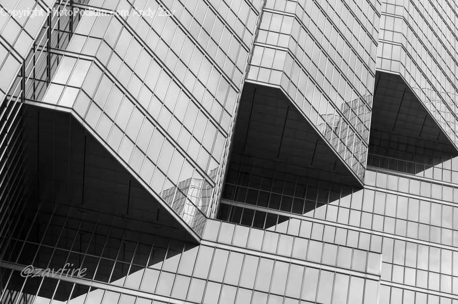 Architecture, City, Downtown, High Rise, Skyscraper, Triangle, Building