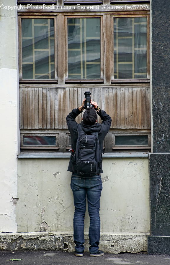 Human, People, Person, Photographer, Wood, Brick