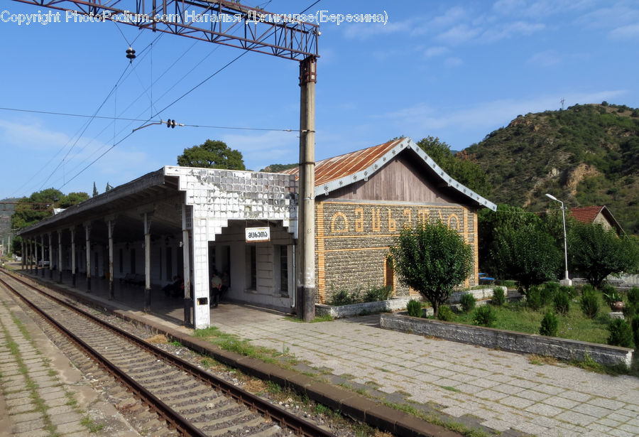 Terminal, Train Station, Brick, Bush, Plant, Vegetation, Building