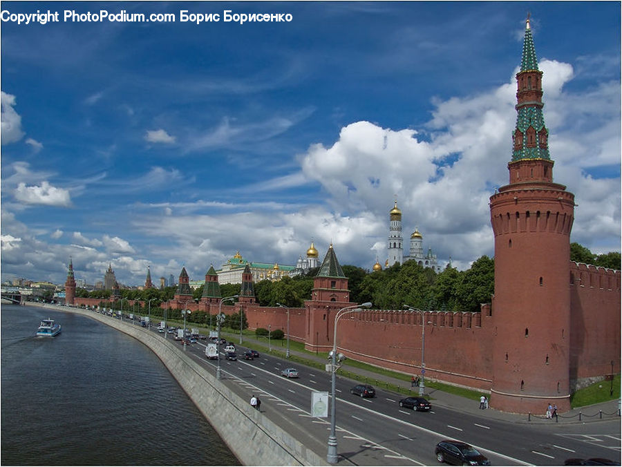 Architecture, Bell Tower, Clock Tower, Tower, Road, Building, Freeway