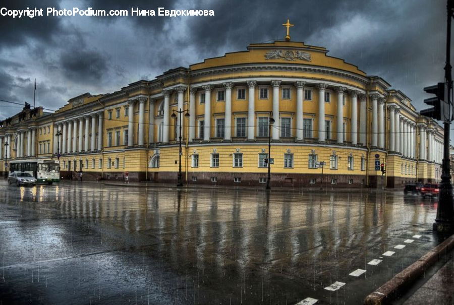 Building, City, Downtown, Architecture, Castle, Mansion, Palace