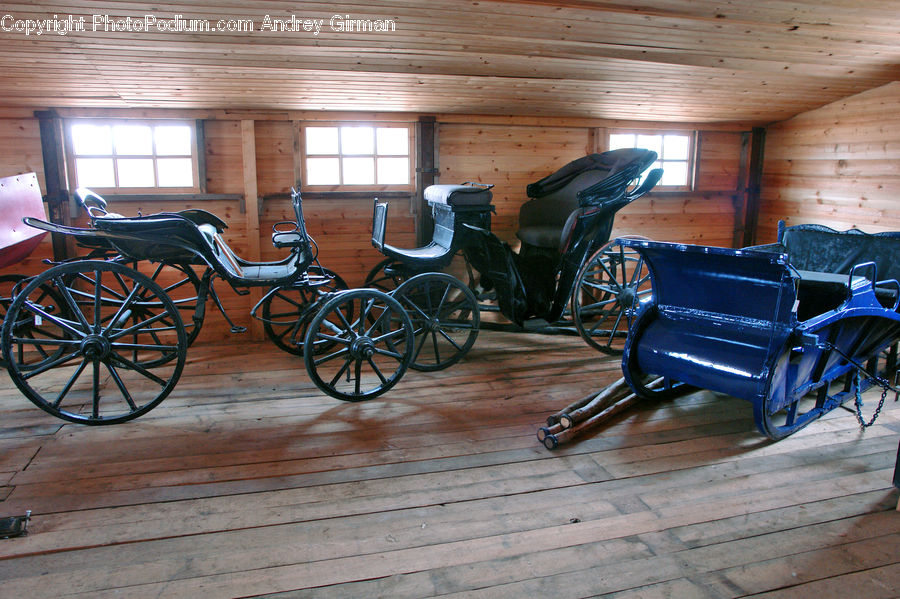 Carriage, Horse Cart, Vehicle, Bicycle, Bike, Motor, Motorcycle