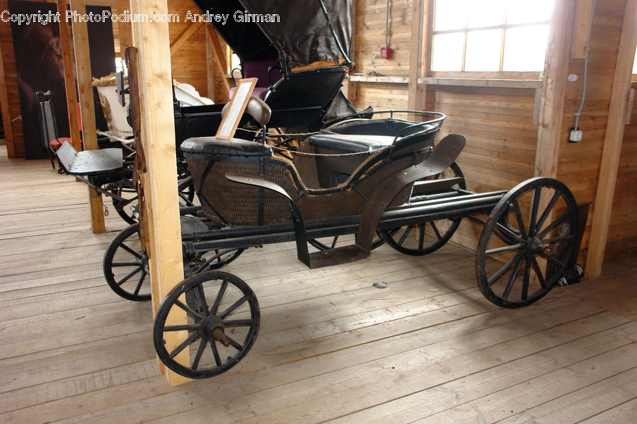 Carriage, Horse Cart, Vehicle, Chair, Furniture, Bicycle, Bike