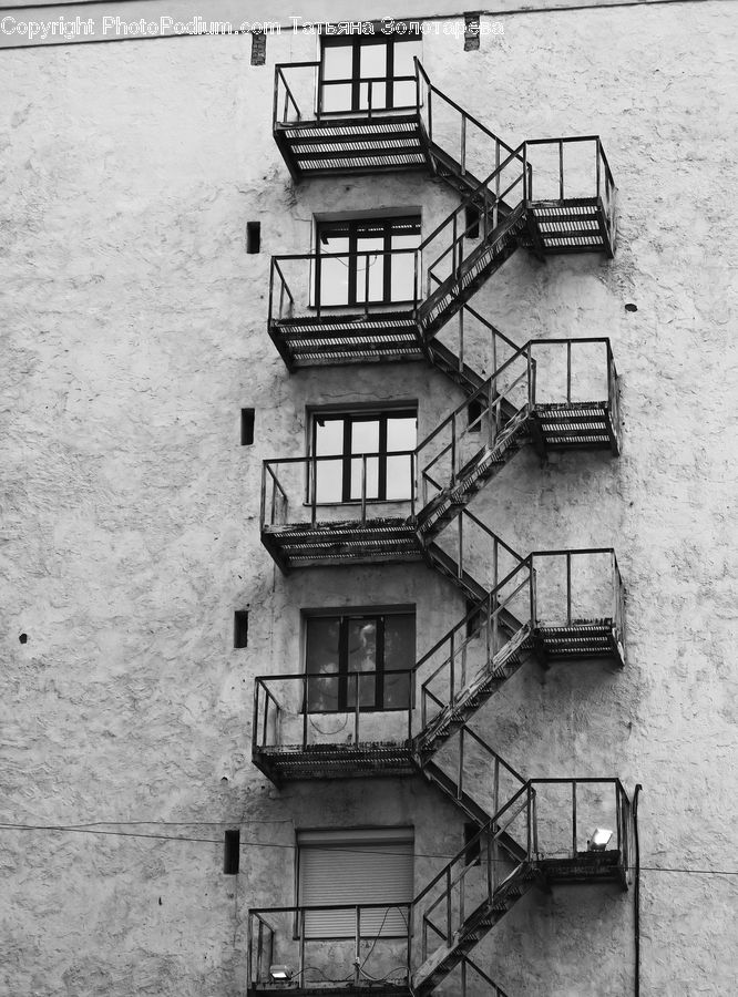 Bench, Apartment Building, Building, High Rise, Chair, Furniture, Balcony
