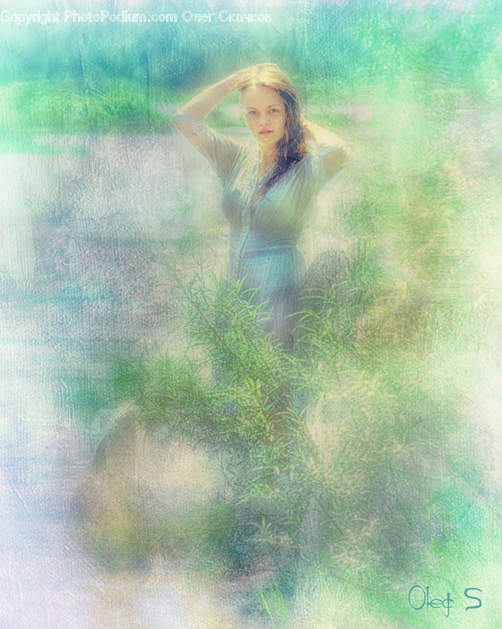Female, Girl, Person, Woman, Portrait, Selfie, Field