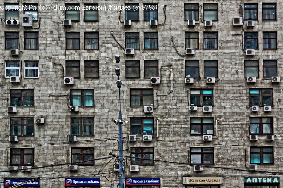 Brick, Apartment Building, Building, High Rise, City, Downtown, Urban
